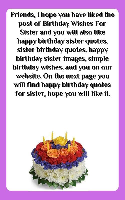 inspirational sister birthday poems
